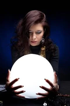 Fortune teller Fortune teller ,model released, Symbolfoto Copyright: xZoon... Stock-Fotos
