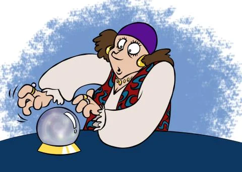Fortune teller Stock Illustration