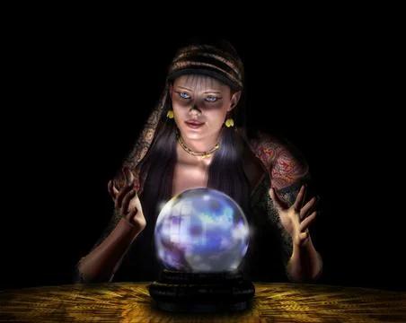 Fortune Teller Stock Illustration