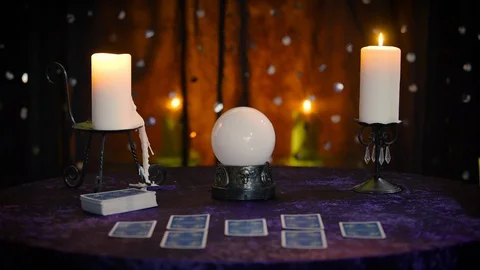 Fortune Teller's Table Stock Footage 86224277