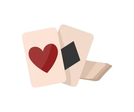 Fortune telling cards isolated vector icon Stock Illustration