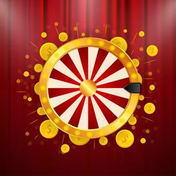 Fortune wheel in modern style. Vector illustration 3d style. Modern 3d graphic Иллюстрация