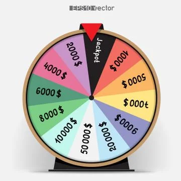 Fortune wheel twelve segmentation Stock Illustration
