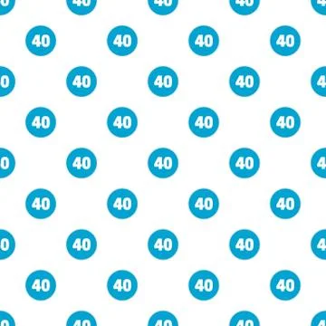 Forty figure pattern seamless Stock Illustration