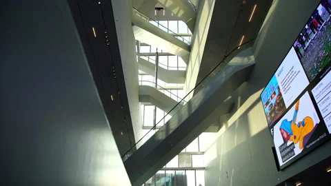 Forum building in Groningen Stock Footage 132973729