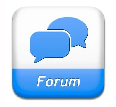 Forum button Stock Illustration