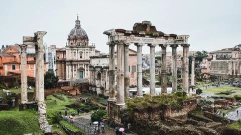 Forum of Caesar, Rome. Stock Photos