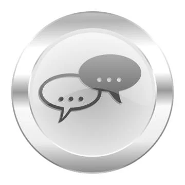 Forum chrome web icon isolated. Stock Illustration