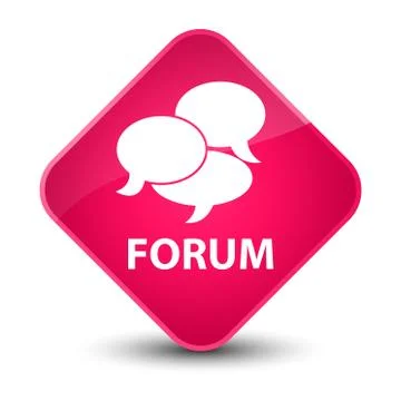 Forum (comments icon) elegant pink diamond button 스톡 일러스트