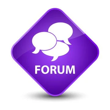 Forum (comments icon) elegant purple diamond button Illustrazione stock