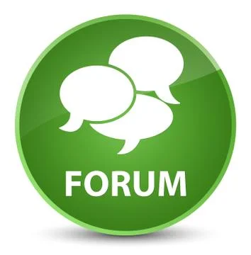 Forum (comments icon) elegant soft green round button Illustrazione stock