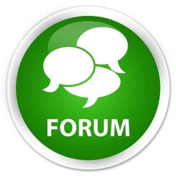 Forum (comments icon) premium green round button 스톡 일러스트