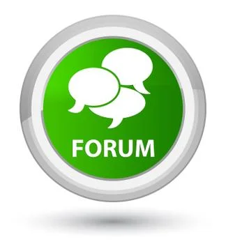 Forum (comments icon) prime green round button 스톡 일러스트