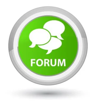 Forum (comments icon) prime soft green round button 스톡 일러스트