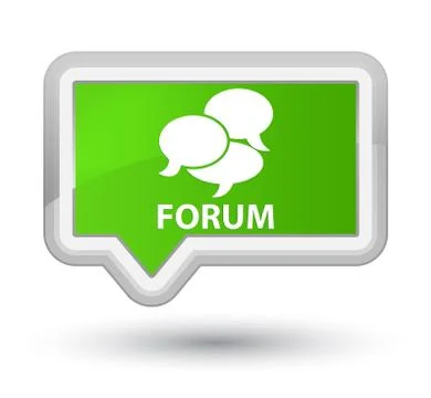 Forum (comments icon) prime soft green banner button Illustrazione stock