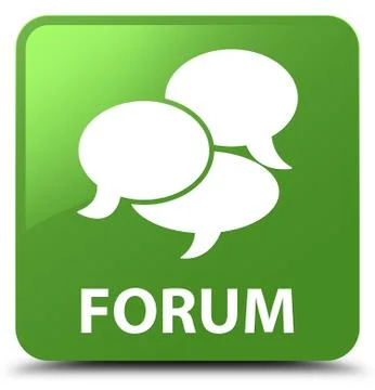 Forum (comments icon) soft green square button 스톡 일러스트