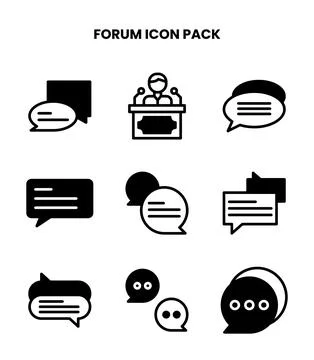 Forum DuoTone Icons Pack Ilustración de archivo