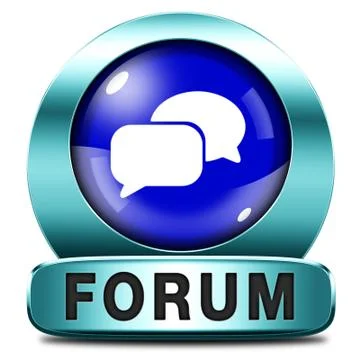 Forum icon Illustrazione stock