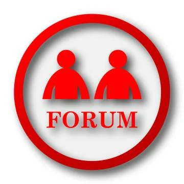 Forum icon. Internet button on white  background.. 스톡 일러스트