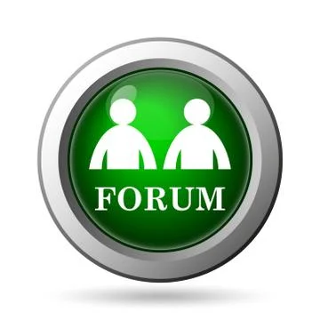 Forum icon. Internet button on white background. 스톡 일러스트