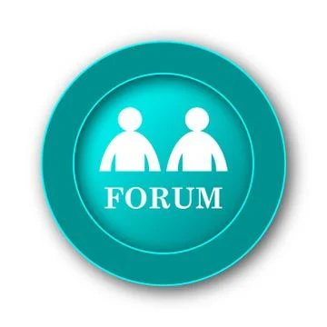  Forum icon. Internet button on white background. 스톡 일러스트