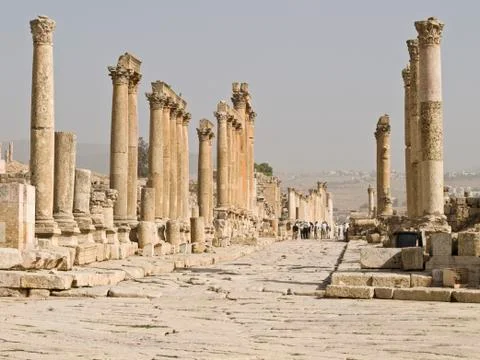 The Forum, Jerash Stock Photos