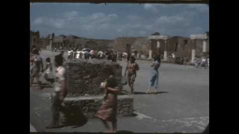 The Forum of Pompeii 1978 Stock Footage 159760338