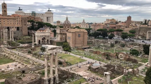 Forum Romanum Stock Footage 100444812