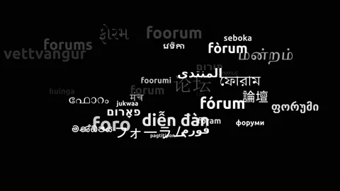 Forum Translated in 42 Worldwide Languages Endless Looping 3d Zooming Wordclo Video stock 145217067