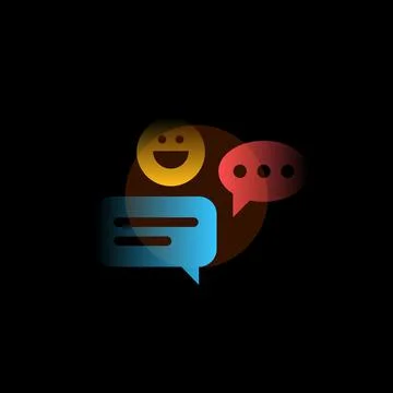 Forum. Vector icon in gradient style. Editable illustration Stock Illustration