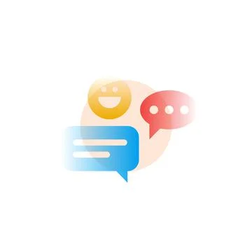 Forum. Vector icon in gradient style. Editable illustration Stock Illustration