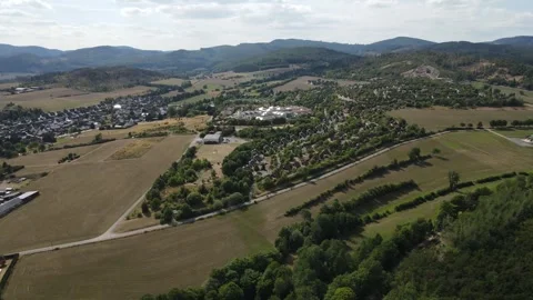 Forward aerial view over Center Parcs Sauerland 動画素材 340039529