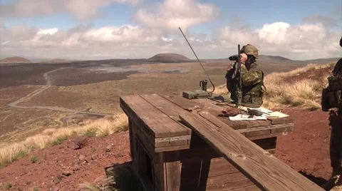 Forward air controllers FAC Coalition Fire Support Exercise Stock Footage 41730580