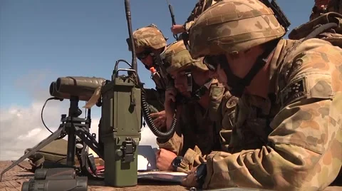 Forward air controllers FAC Coalition Fire Support Exercise Stock Footage 41730589