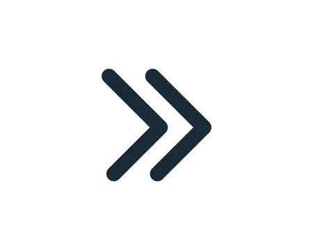 Forward Arrow - UI Icon Vector Logo Template Illustration Design Stock Illustration