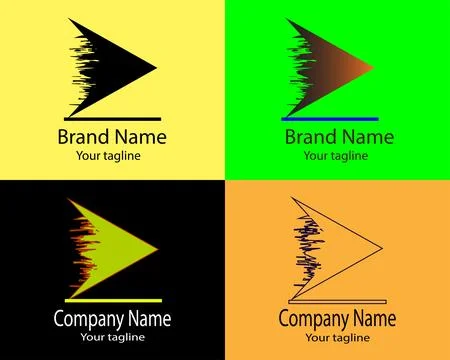 Forward Arrow/Future Direction/Dynamic Shape/Bold Statement Logo Illustrazione stock
