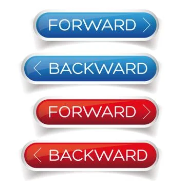 Forward Backward button Ilustración de archivo