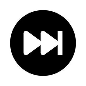 Forward Button 2 System Icon Stock Illustration
