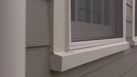 Forward Camera Movement of Exterior Window Sill Видео 100898898
