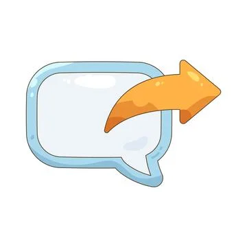 Forward chat bubble Иллюстрация