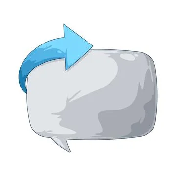 Forward chat bubble illustration Stock Illustration