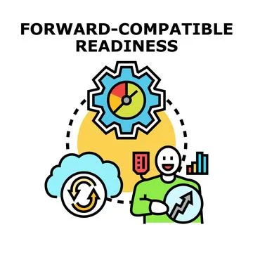 Forward compatible readiness for business progress Stock Illustration