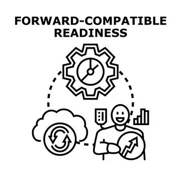 Forward compatible readiness for business progress イラスト素材