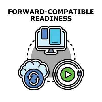 Forward compatible readiness concept for seamless technology integration Stock Illustration