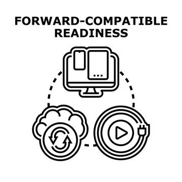 Forward compatible readiness concept for seamless technology integration Stock Illustration
