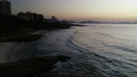 Forward on the Copcabana Beach Stock Footage 106840264