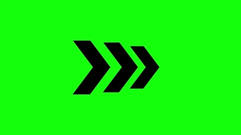 Forward Direction Arrow Icon for Navigation and Progress Stock Footage 317753453
