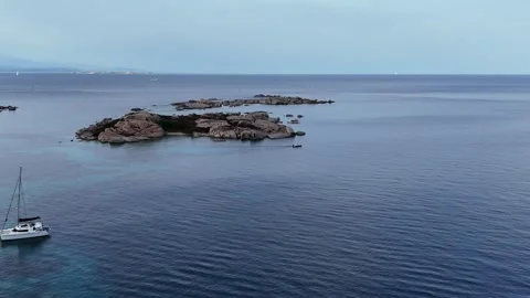 Forward Drone Flight Over Open Sea Vídeo Stock 333125480