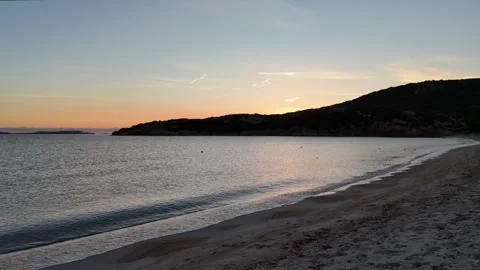 Forward Flight Deep Over Mediterranean Waters at Sunrise Vídeo Stock 334649579