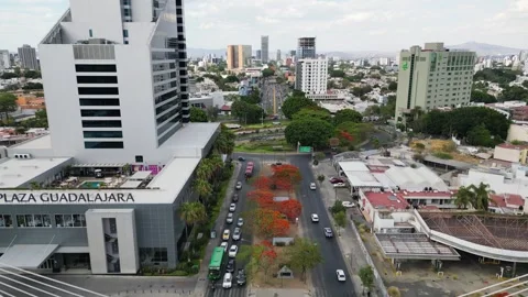 Forward flight over Matute Remus Bridge showing traffic and structural design Stock Footage 320975298